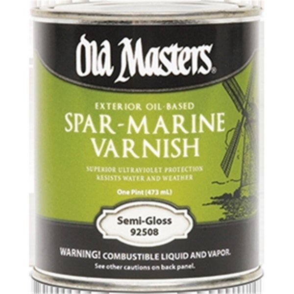 Old Masters Old Masters 92508 Semi Gloss Spar Marine Varnish - 1 Pint 86348925083